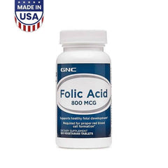 GNC Folic Acid 800mcg 100ct in Pakistan - Buy Vitamins