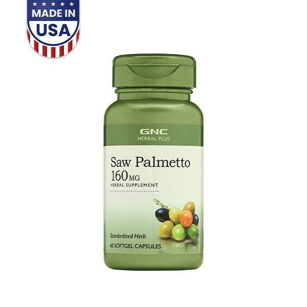 GNC Herbal Plus Saw Palmetto 160mg 60 Softgels in Pakistan - Buy Vitamins