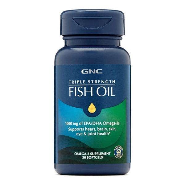 GNC TRIPLE STRENGHT FISH OIL 1000mg + OMEGA-3 30SG in Pakistan - Buy Vitamins