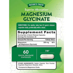 Nature's Truth Magnesium Glycinate 200mg 60Ct in Pakistan - Buy Vitamins