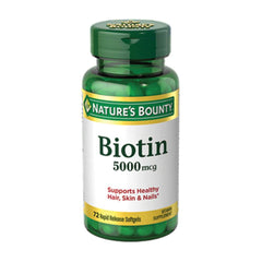 Natures Bounty Biotin 5000 mcg 72 Softgels in Pakistan - Buy Vitamins