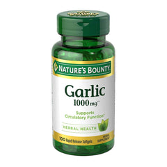 Natures Bounty Garlic 1000mg 100 Rapid Release Softgels in Pakistan - Buy Vitamins