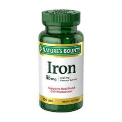 Natures Bounty Iron 65mg 100ct in Pakistan - Buy Vitamins