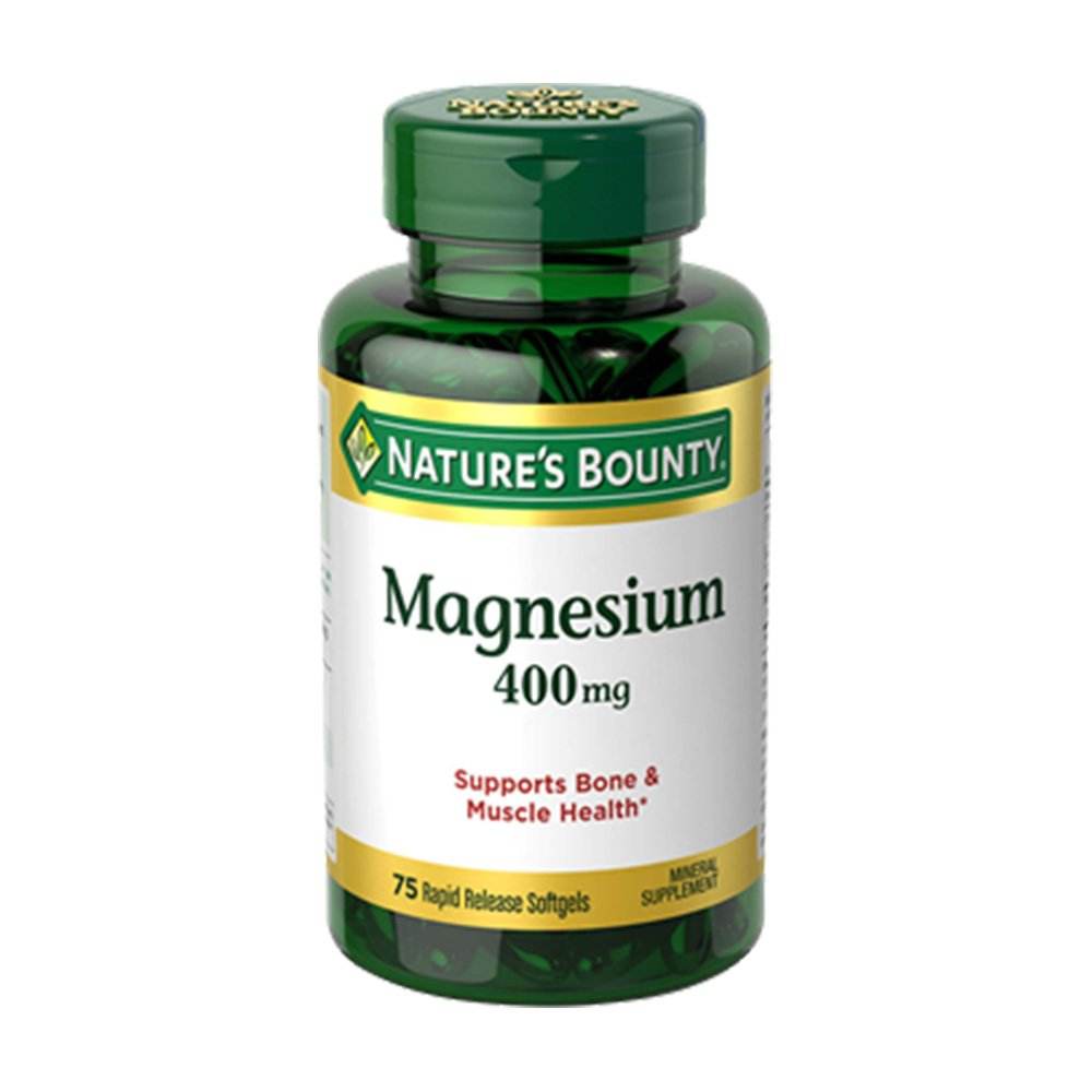 Natures Bounty Magnesium 400mg 75 Softgels in Pakistan - Buy Vitamins