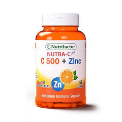 Nutrifactor Nutra-C 500mg Plus Zinc, 60 Ct in Pakistan - Buy Vitamins