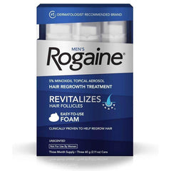 Rogaine Minoxidil Foam 3 Month Supply For Hair Regrowth in Pakistan - Buy Vitamins
