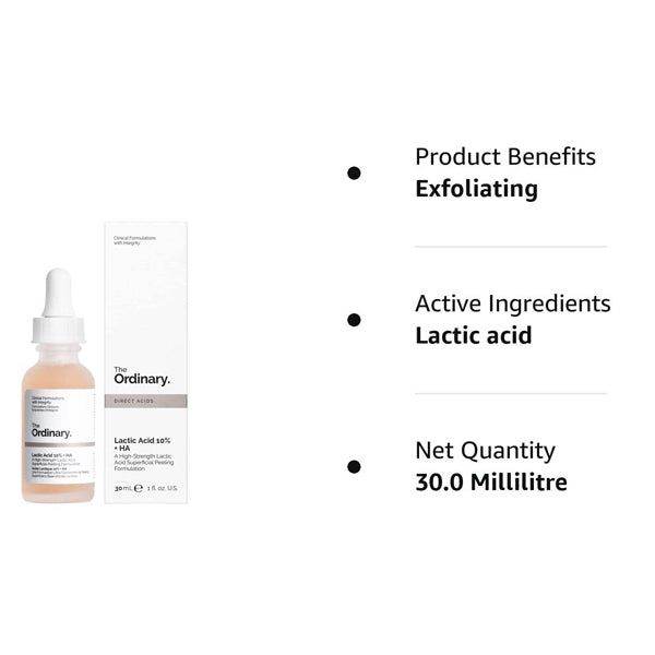 The Ordinary Lactic Acid 10% + HA - 30ML in Pakistan - Buy Vitamins
