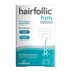 Vitabiotics Hairfollic Him Advanced 30 Tablets + 30 Capsules in Pakistan - Buy Vitamins