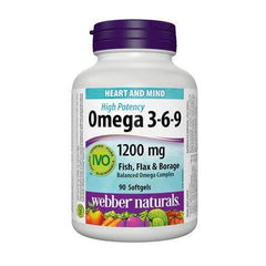 Webber Naturals Omega 3-6-9 1200mg, 90 Ct in Pakistan - Buy Vitamins