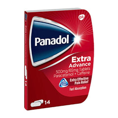 Panadol Extra Advance 500 mg/65 mg 14 CT - Buy Vitamins