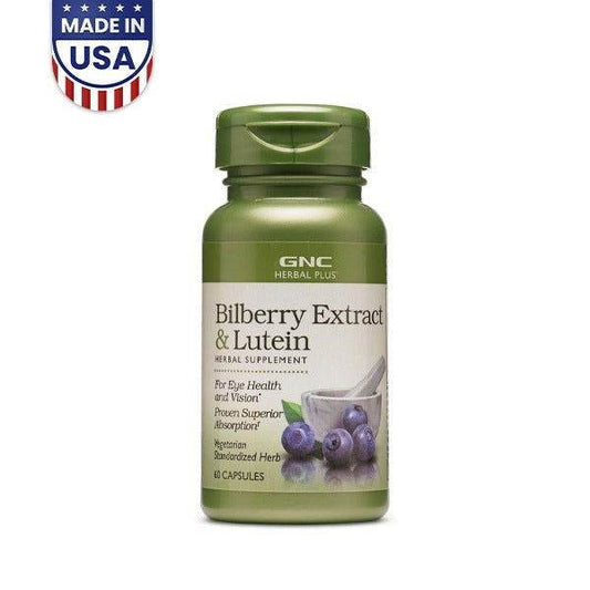 GNC Herbal Plus Bilberry Extract & Lutein 60ct in Pakistan - Buy Vitamins