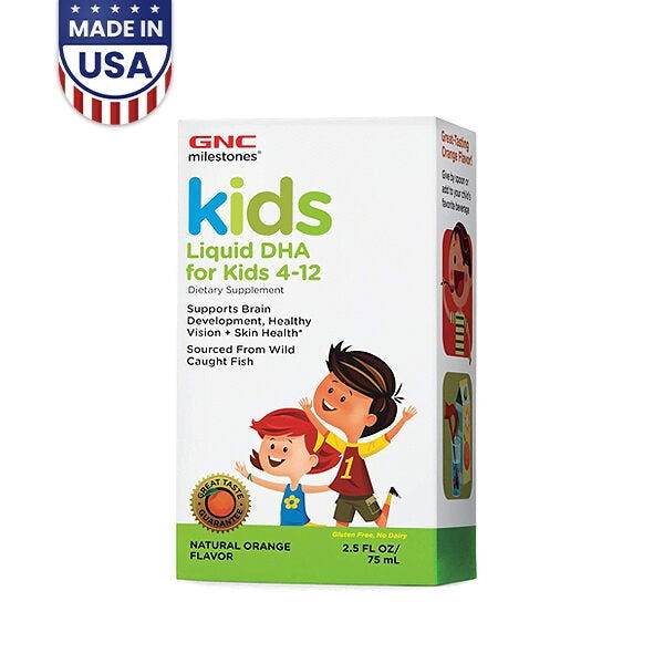 GNC Milestones Kids Liquid DHA 75ml in Pakistan - Buy Vitamins