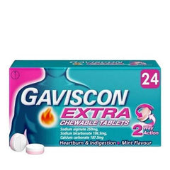 Gaviscon Extra Chewable 24 Tablets UK Imported in Pakistan - Buy Vitamins