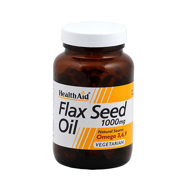 HealthAid Flaxseed Oil 1000mg, 60Ct - Buy Vitamins