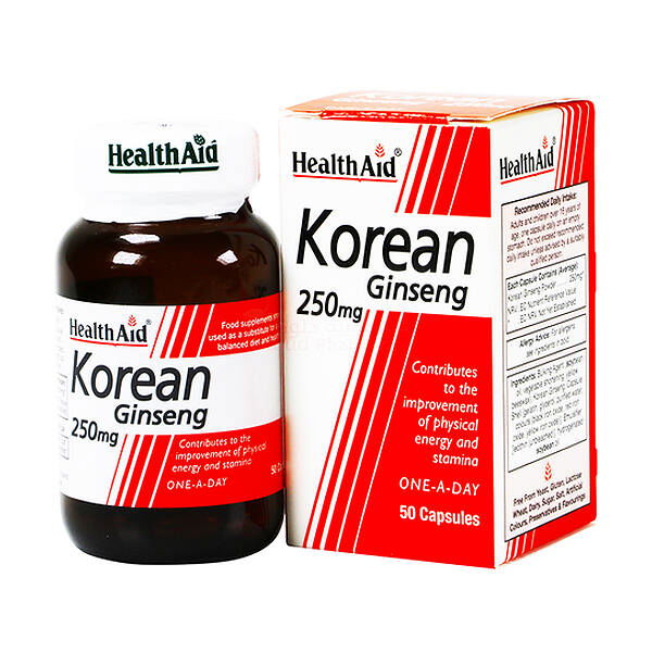 HealthAid Korean Ginseng 250mg, 50Ct - Buy Vitamins