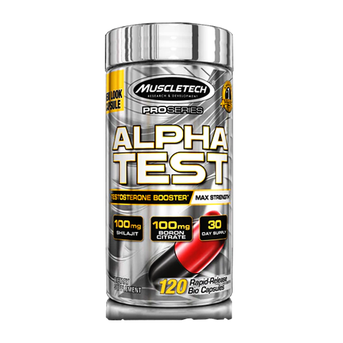 MuscleTech AlphaTest Testosterone Booster, 120 Ct - Buy Vitamins