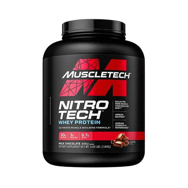 MuscleTech NitroTech Whey Protein New 4lbs - Buy Vitamins