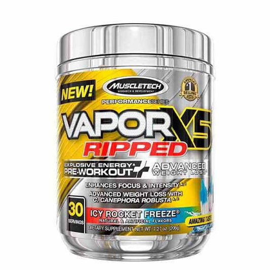 MuscleTech Vapor X5 Ripped Pre Workout, 30 Servings in Pakistan - Buy Vitamins