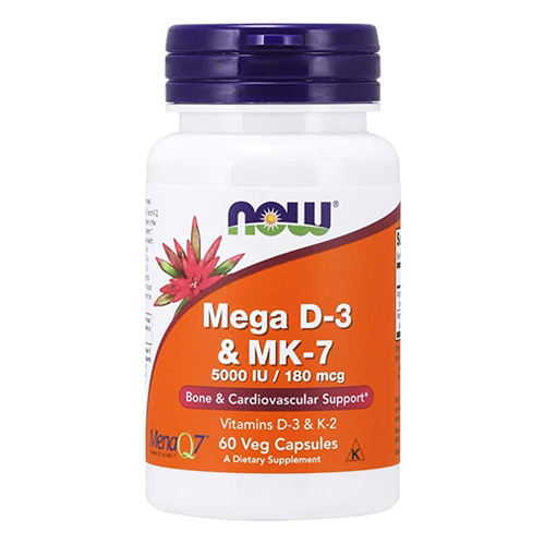 NOW Mega D-3 & MK-7, 60ct - Buy Vitamins