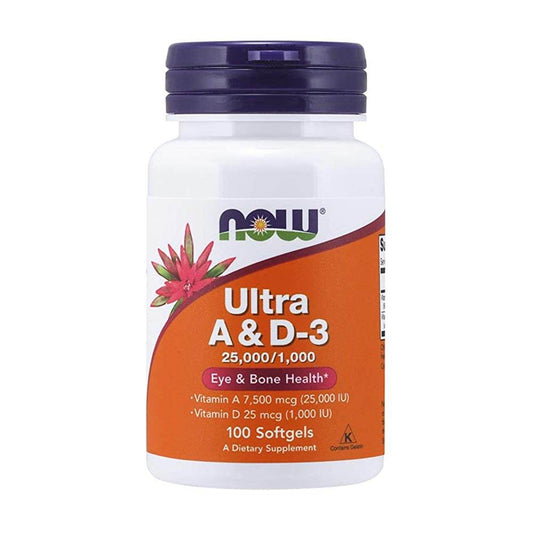 NOW Ultra A & D3 Eye & Bone Health 100 Softgels in Pakistan - Buy Vitamins
