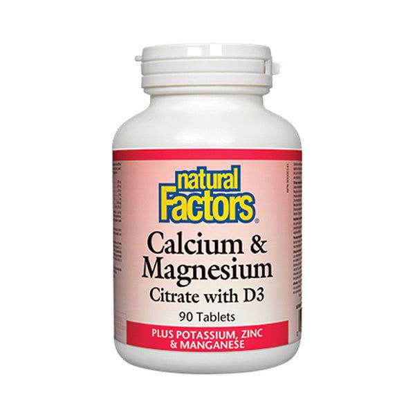 Natural Factors Calcium & Magnesium Citrate with D3 90 Ct in Pakistan - Buy Vitamins