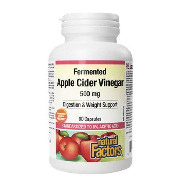 Natural Factors Fermented Apple Cider Vinegar 500mg, 90 Ct in Pakistan - Buy Vitamins