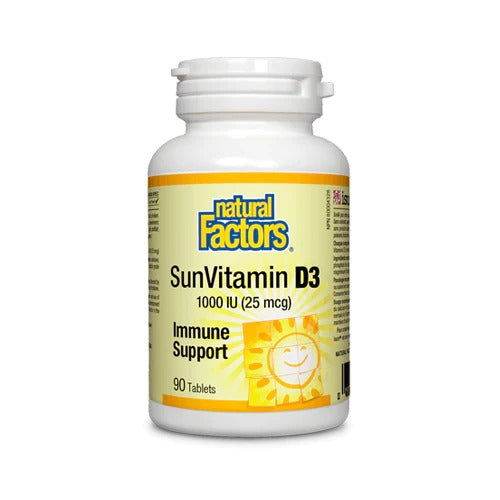 Natural Factors SunVitamin (Vitamin D3) 1000 IU, 90 Ct in Pakistan - Buy Vitamins