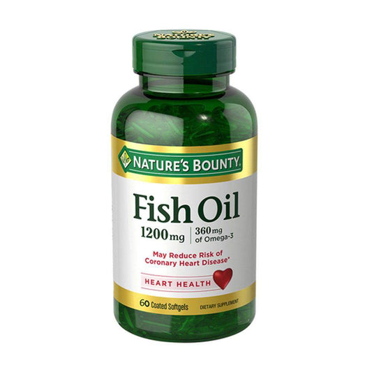 Natures Bounty Fish Oil 1200mg, Omega 360Mg 120 Softgels in Pakistan - Buy Vitamins