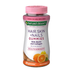 Natures Bounty Hair, Skin, & Nails with biotin & Collagen 80 Gummies in Pakistan - Buy Vitamins