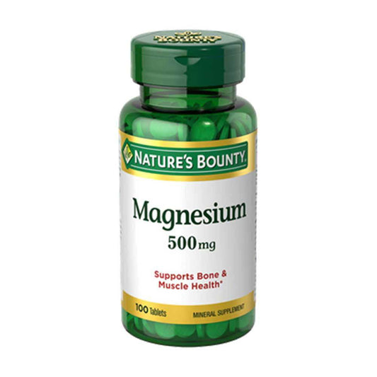 Natures Bounty Magnesium 500mg 100CT in Pakistan - Buy Vitamins