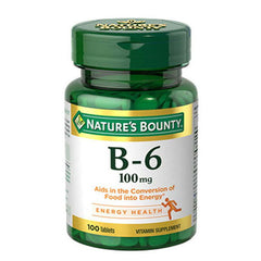 Natures Bounty Vitamin B-6 100mg - Buy Vitamins