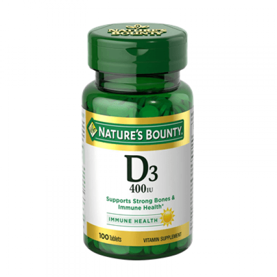 Natures Bounty Vitamin D3 400 IU 100 TABLETS in Pakistan - Buy Vitamins