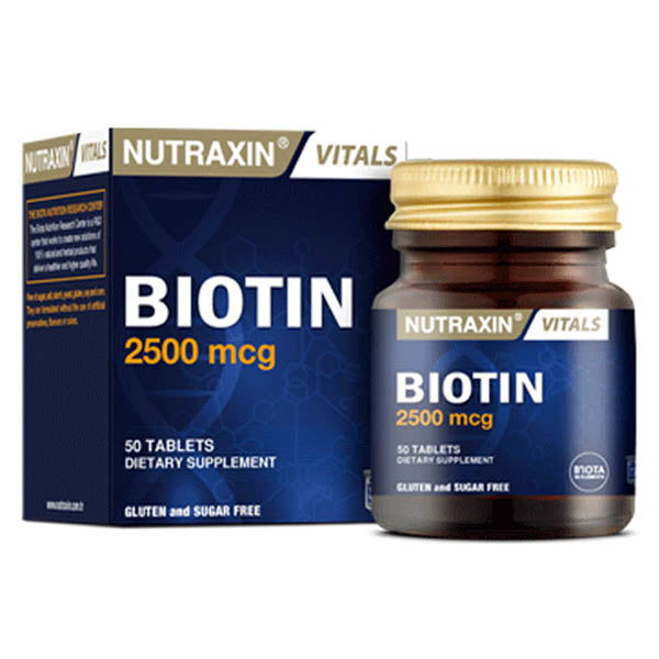 Nutraxin Biotin 2500 mcg 30 Tablets - Buy Vitamins