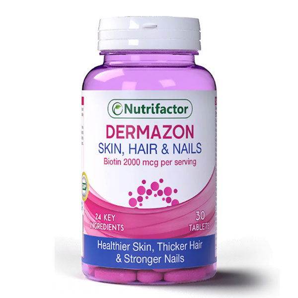 Nutrifactor Dermazon Skin Hair & Nails, 30 Ct in Pakistan - Buy Vitamins