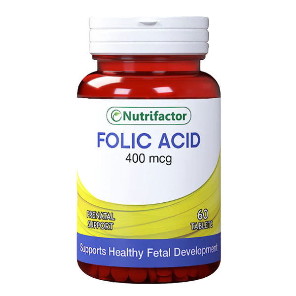 Nutrifactor Folic Acid 400mcg 60Ct - Buy Vitamins