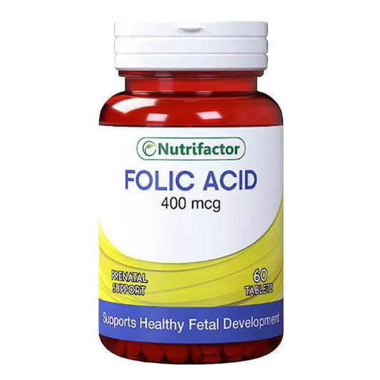Nutrifactor Folic Acid 400mcg 60Ct in Pakistan - Buy Vitamins