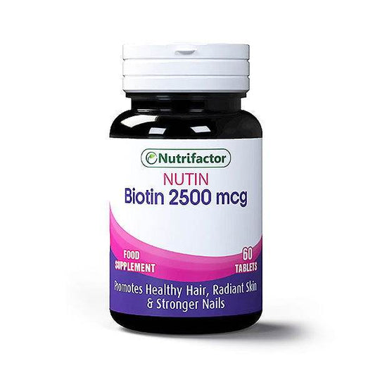 Nutrifactor Nutin (Biotin 2500 mcg), 60 Ct in Pakistan - Buy Vitamins
