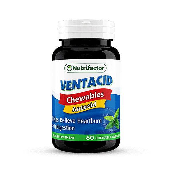 Nutrifactor Ventacid Chewables Antacid Tablets, 60 Ct in Pakistan - Buy Vitamins