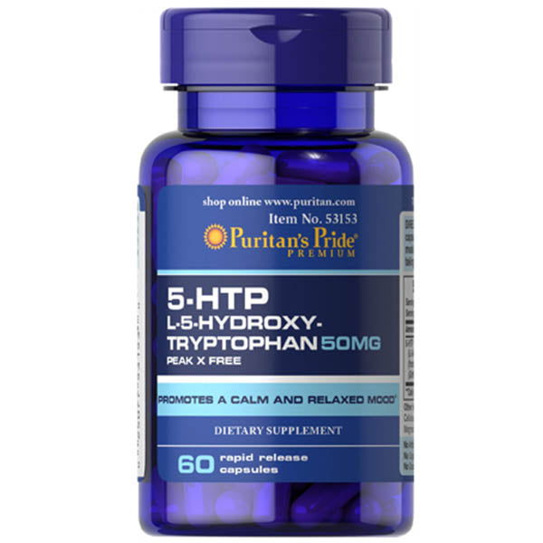 Puritans Pride 5-HTP 50mg, 60Ct - Buy Vitamins