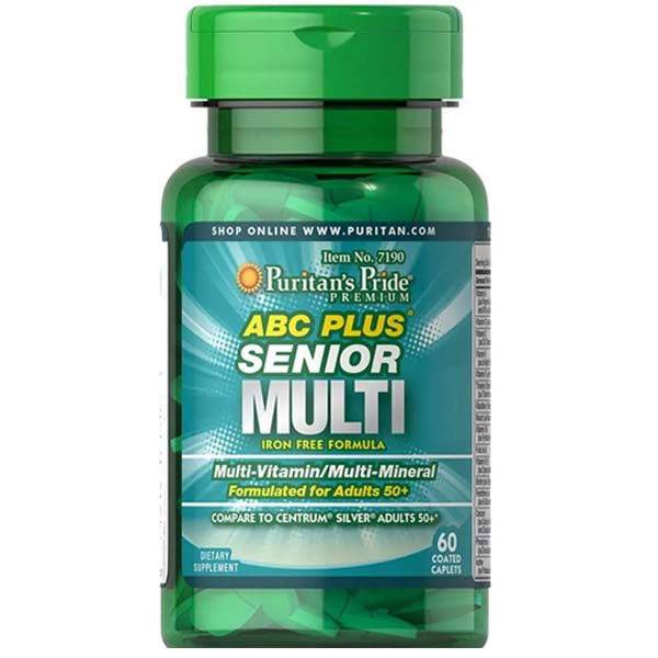Puritans Pride ABC Plus Senior Multi 50+, 60Ct in Pakistan - Buy Vitamins