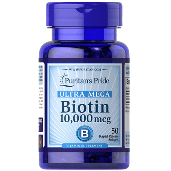 Puritans Pride Ultra Mega Biotin 10000mcg, 50Ct in Pakistan - Buy Vitamins