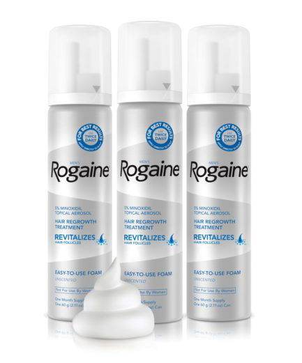 Rogaine Minoxidil Foam 3 Month Supply For Hair Regrowth in Pakistan - Buy Vitamins