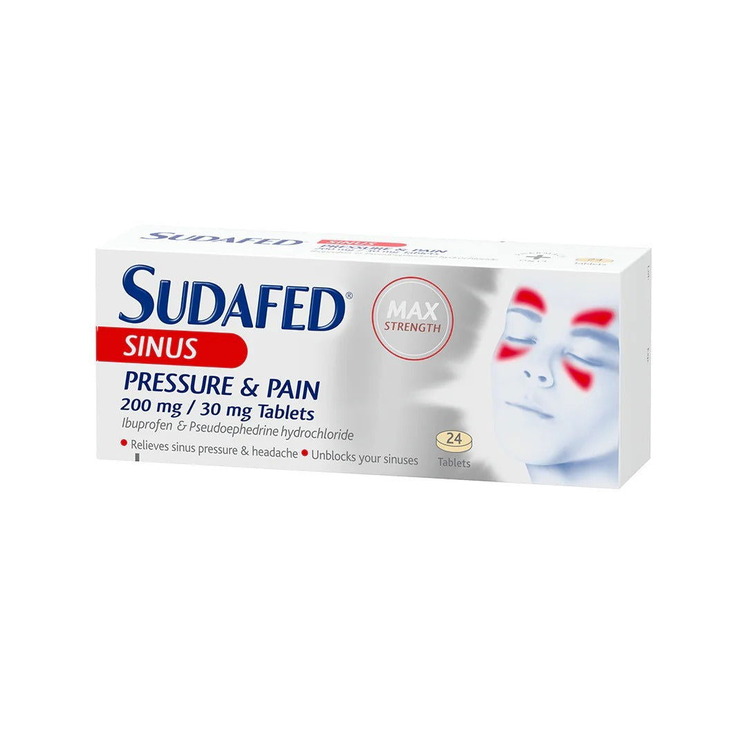 Sudafed Sinus Pressure & Pain 24 CT - Buy Vitamins