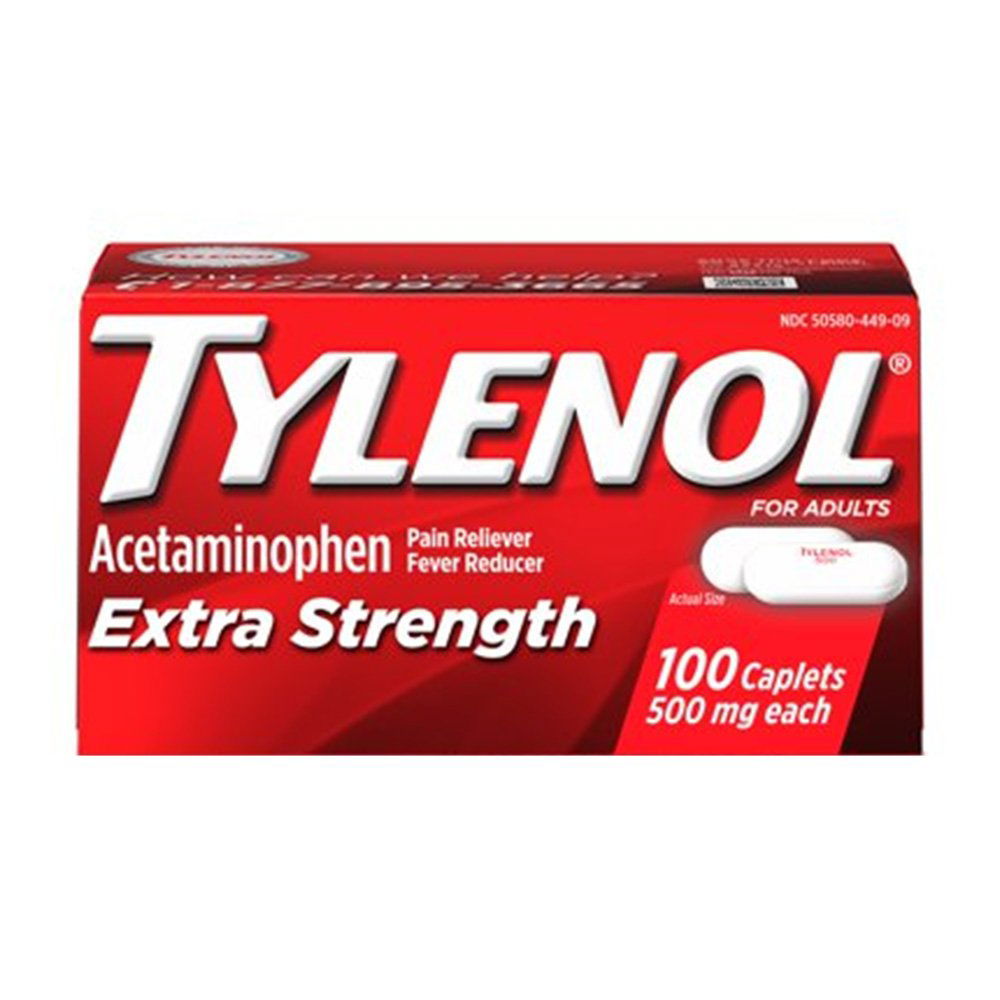 TYLENOL Extra Strength 500mg 100CT - Buy Vitamins