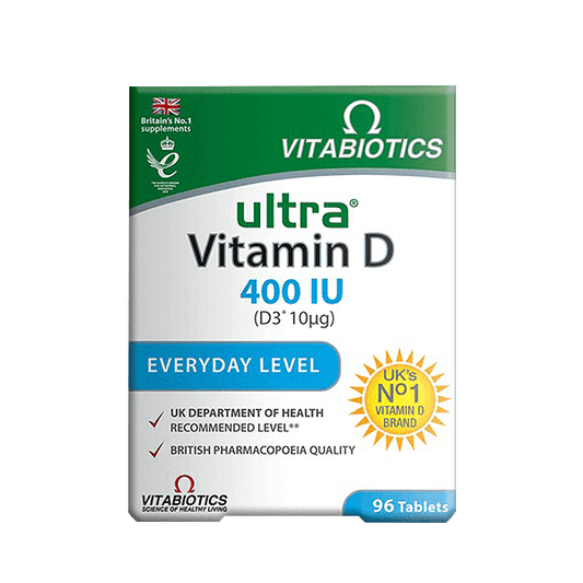 Vitabiotics Ultra Vitamin D 400IU 96ct in Pakistan - Buy Vitamins