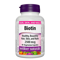 Webber Naturals Biotin 2500 mcg 90 CT in Pakistan - Buy Vitamins